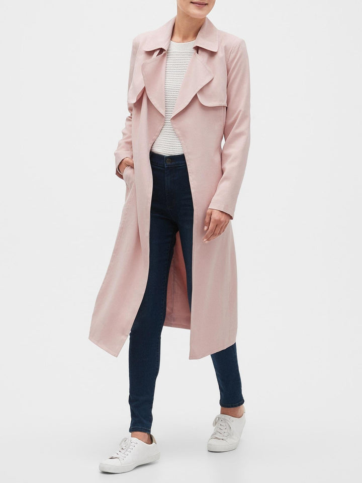 Banana Republic Long Soft Trench Coat