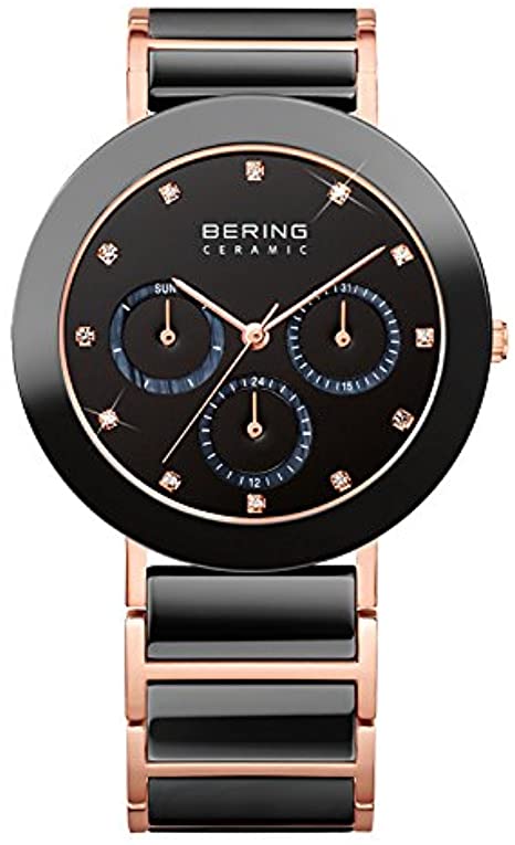 Bering Ceramic Polished Rose Gold Watch