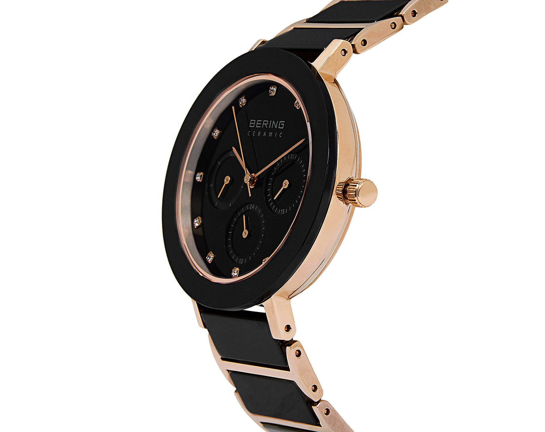 Bering Ceramic Polished Rose Gold Watch