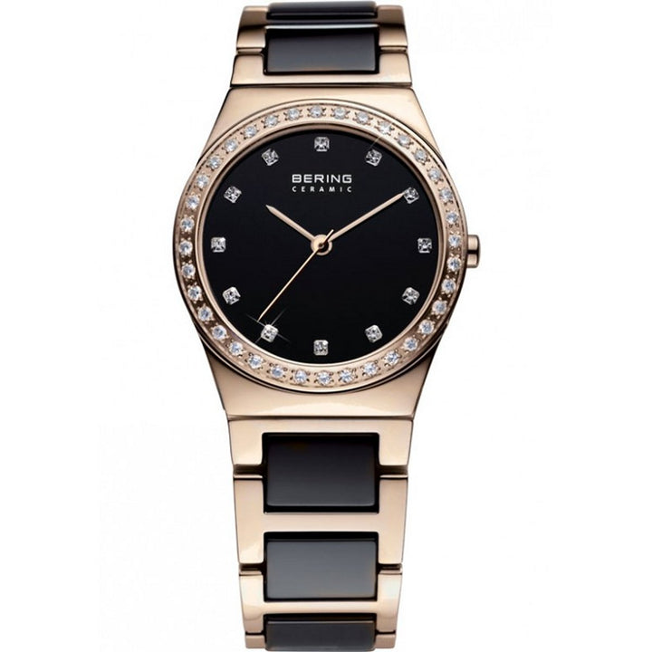 Bering Ceramic Polished Rose Gold Watch