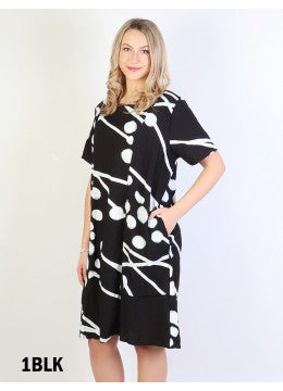 Cherie Bliss Abstract Pattern Fashion Dress