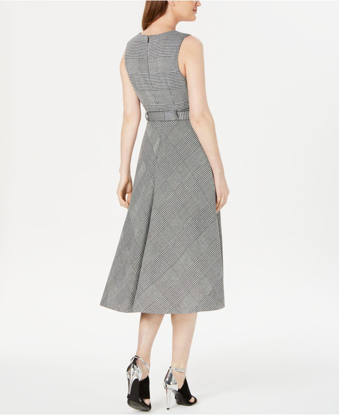 Calvin Klein Plaid A-Line Dress