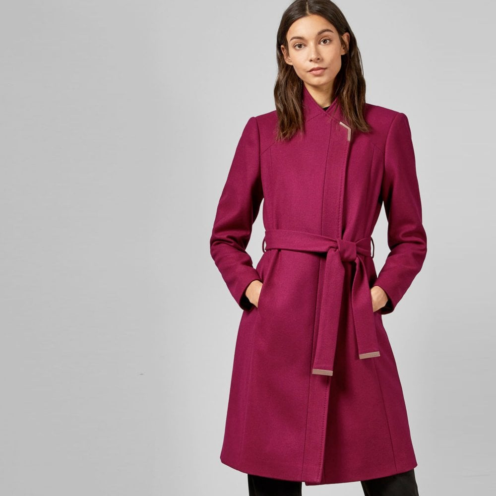 Ted Baker ROSE Wool Wrap Short Coat