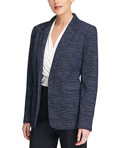 DKNY Women's Knit One Button Jacket