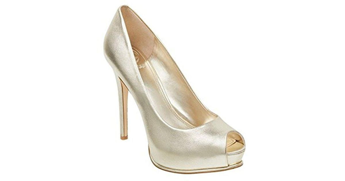 GUESS Honora Peep Toe Pumps Amour Boutique