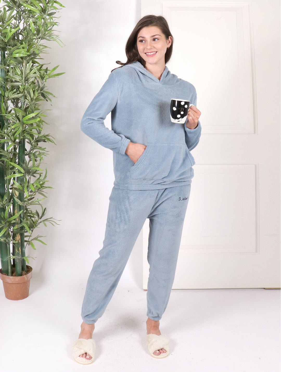 Cherie Bliss Soft Sweat Shirt W/ Hood and Sweatpants Set