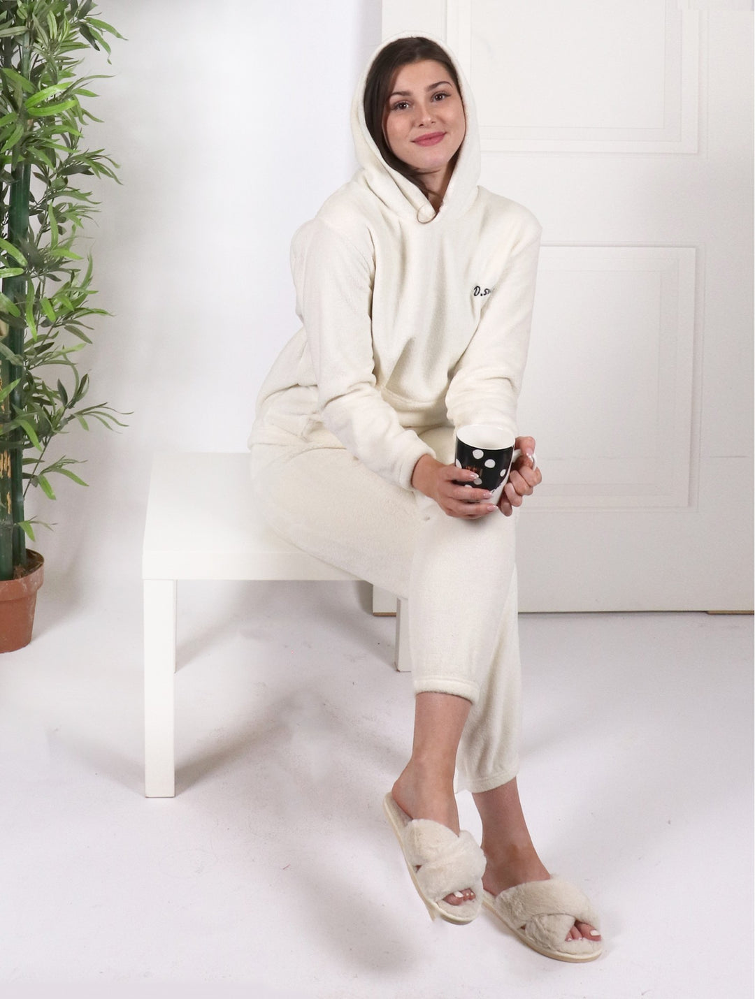 Cherie Bliss Soft Sweat Shirt W/ Hood and Sweatpants Set