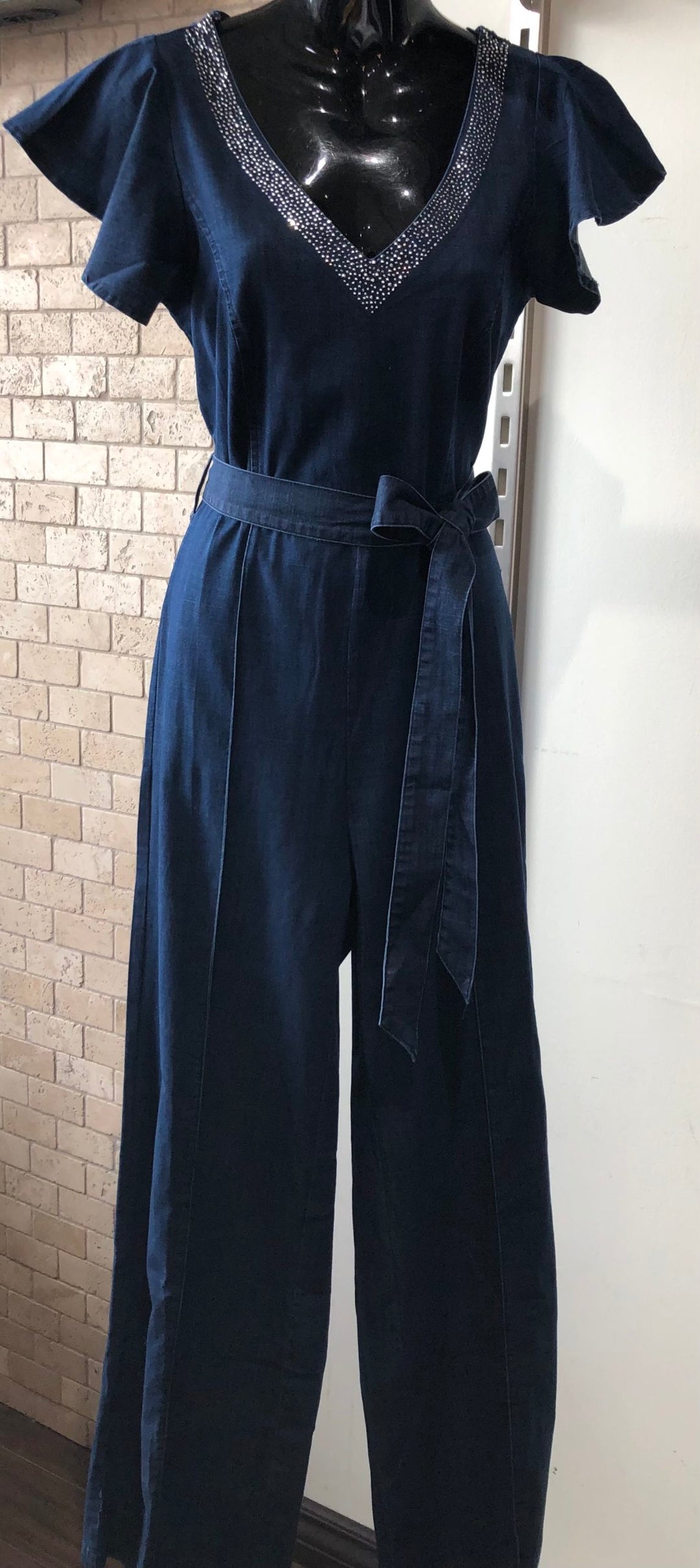 La Reyna Denim Jumpsuit