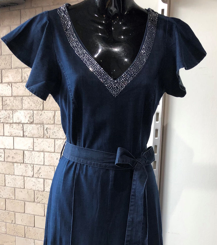 La Reyna Denim Jumpsuit