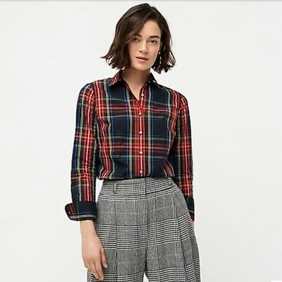 J.Crew Curvy Slim Stretch Shirt in Stewart Tartan