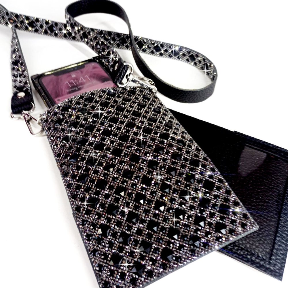 Royal Ice Cellphone Purse - Black Diamond