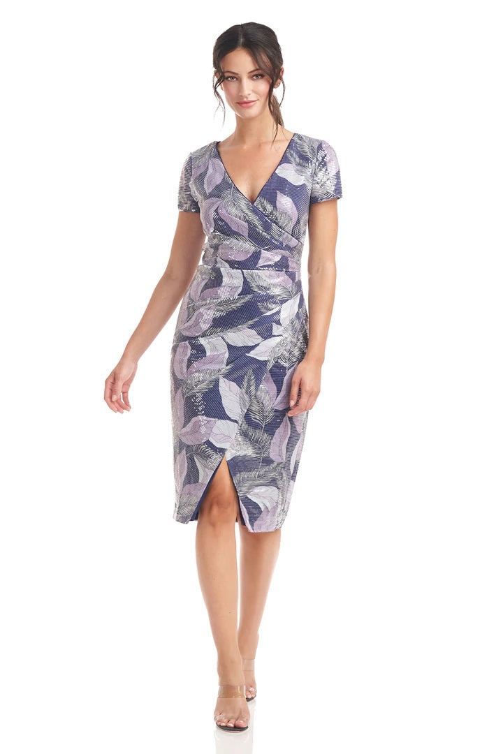 JS Collections Nylah Wrap Knee Length Dress