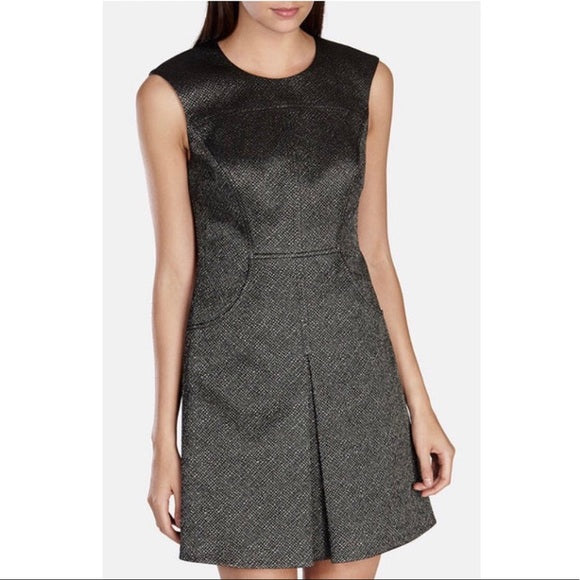 Karen Millen Metallic Jacquard Textured Dress