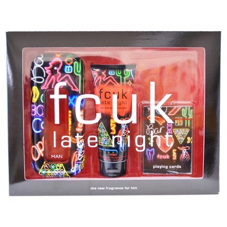 FCUK Late Night Him by FCUK EDT 3 pcs Set for Men