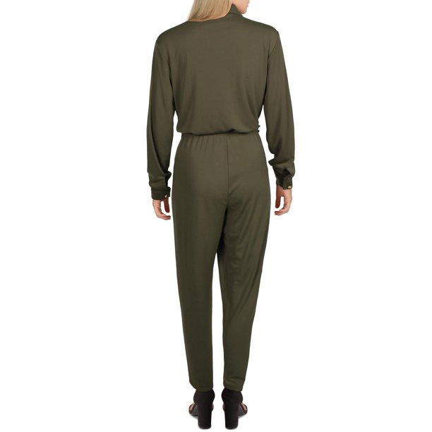 Lauren by Ralph Lauren Ankle Button-Down Jumpsuit