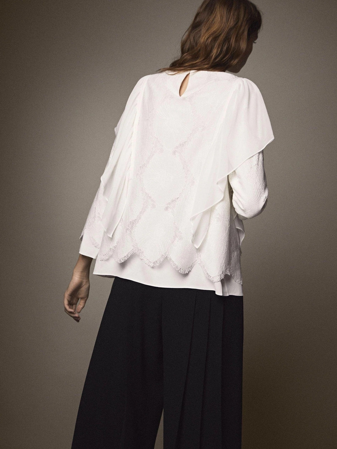 Massimo Dutti Lace Blouse