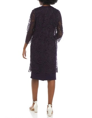 Maya Brooke Lace Jacket Dress Set