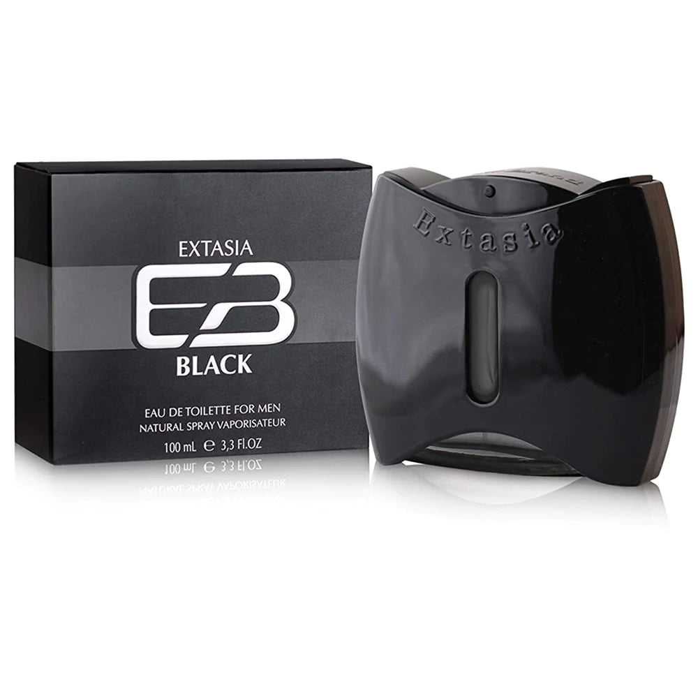 New Brand Extasia Black EDT for Men