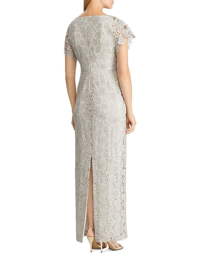 Lauren Ralph Lauren Metallic Lace Gown