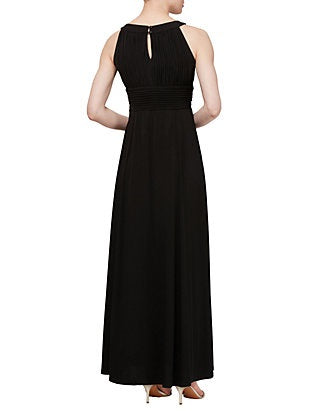 SLNY Sleeveless Maxi Dress