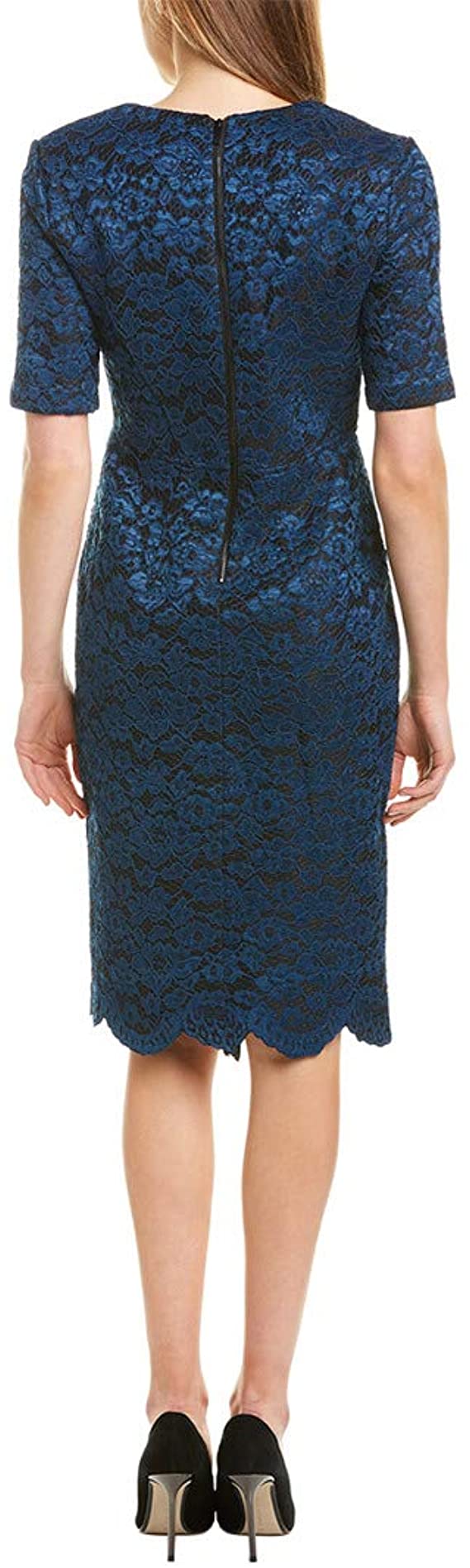 Taylor Dresses Elbow Sleeve Bonded Lace Dress