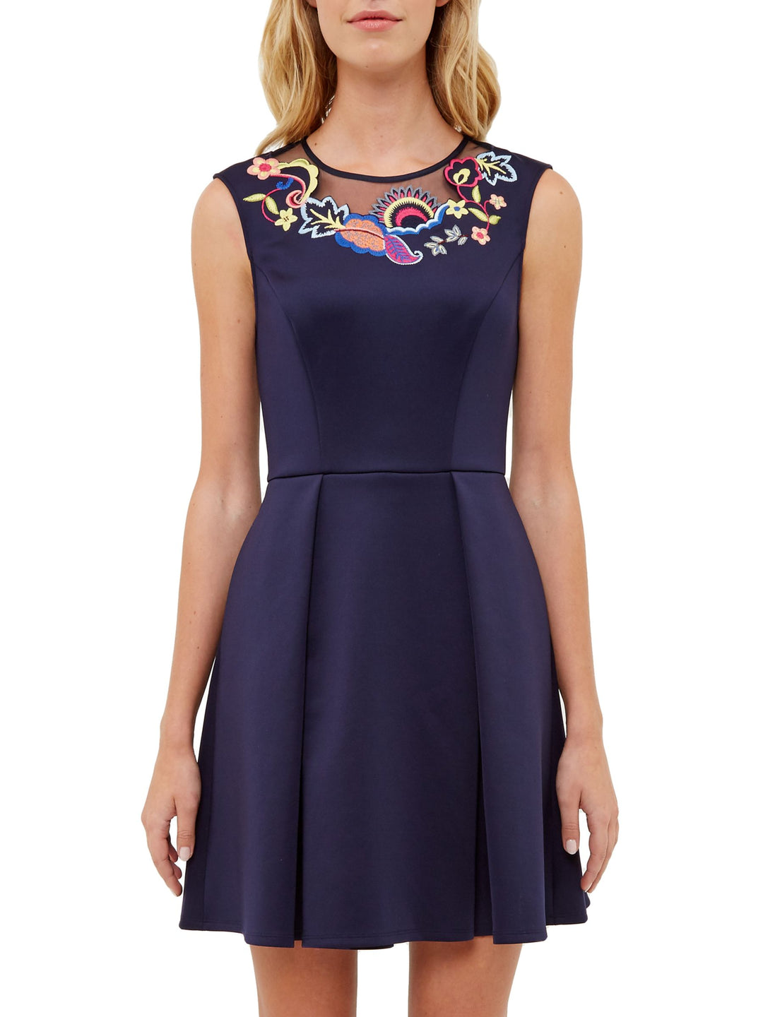 Ted Baker Lavensa Navy Embroidered Floral