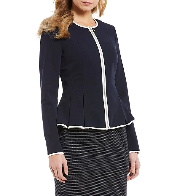 Tommy Hilfiger Peplum Pleated Jacket