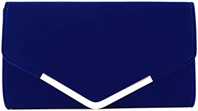 Royal Blue Velvet Clutch