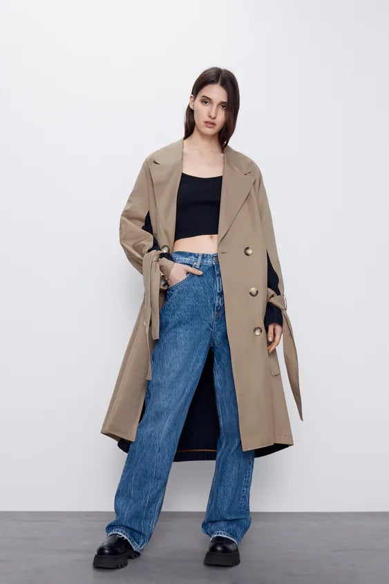 ZARA Mixed Trench Coat