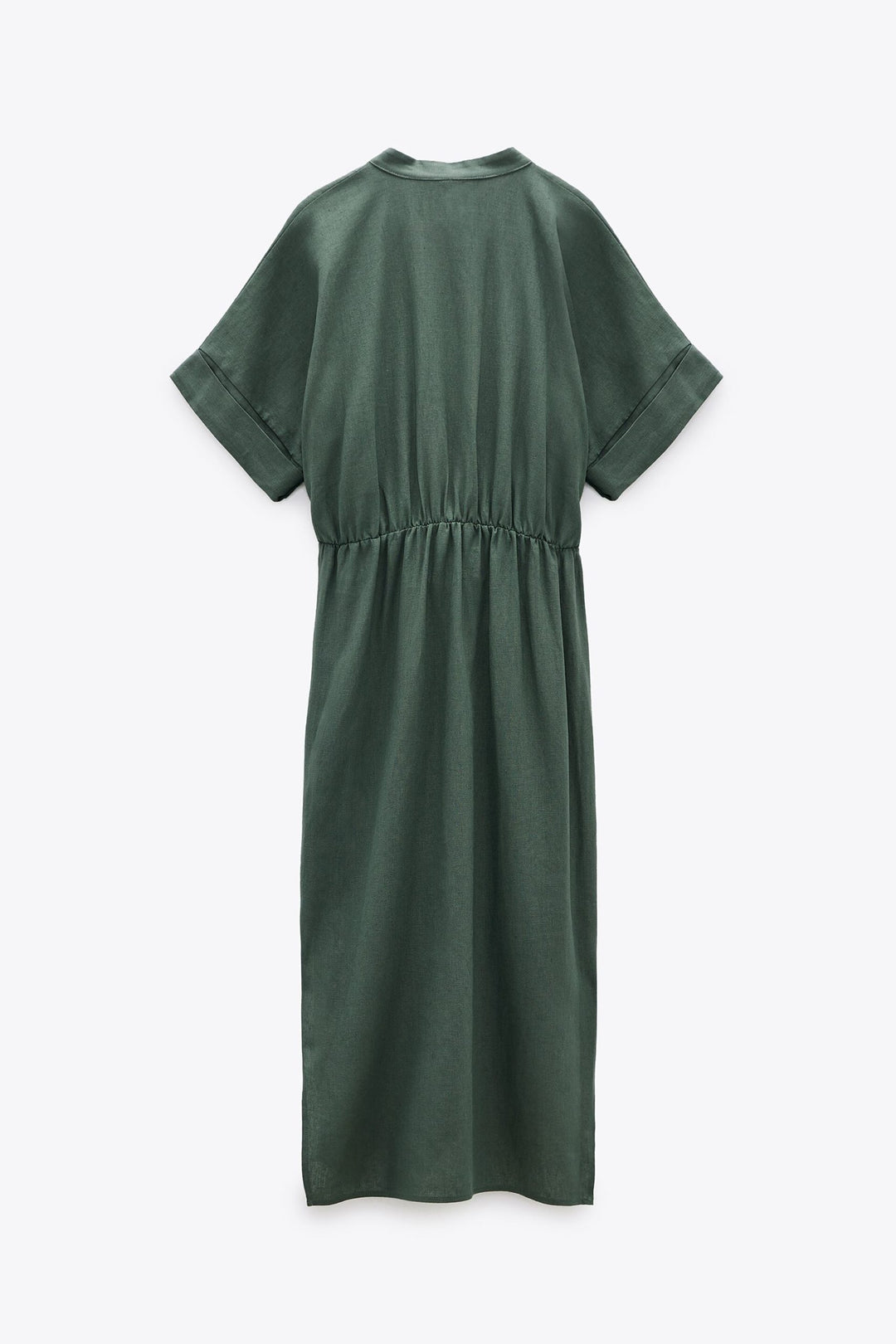 ZARA Midi Dress With Front Tie