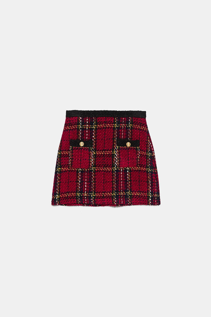 ZARA Plaid mini Skirt