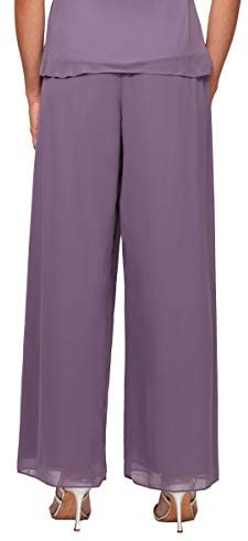 Alex Evenings Wide-Leg Chiffon Pants 370349