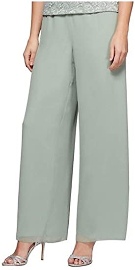 Alex Evenings Wide-Leg Chiffon Pants 370349