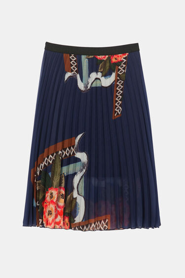 Desigual Pleated Arty Skirt