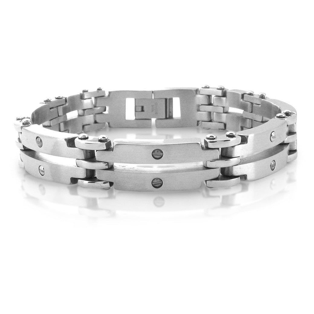 Inox Men's Stainless Steel Bracelet - JPBR4200