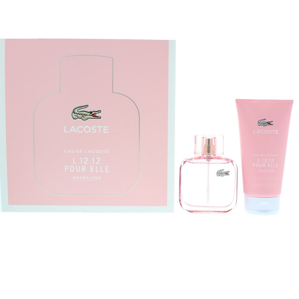 Eau de Lacoste L.12.12 Pour Elle Sparkling by Lacoste 2pcs gift set 90ml EDT for women